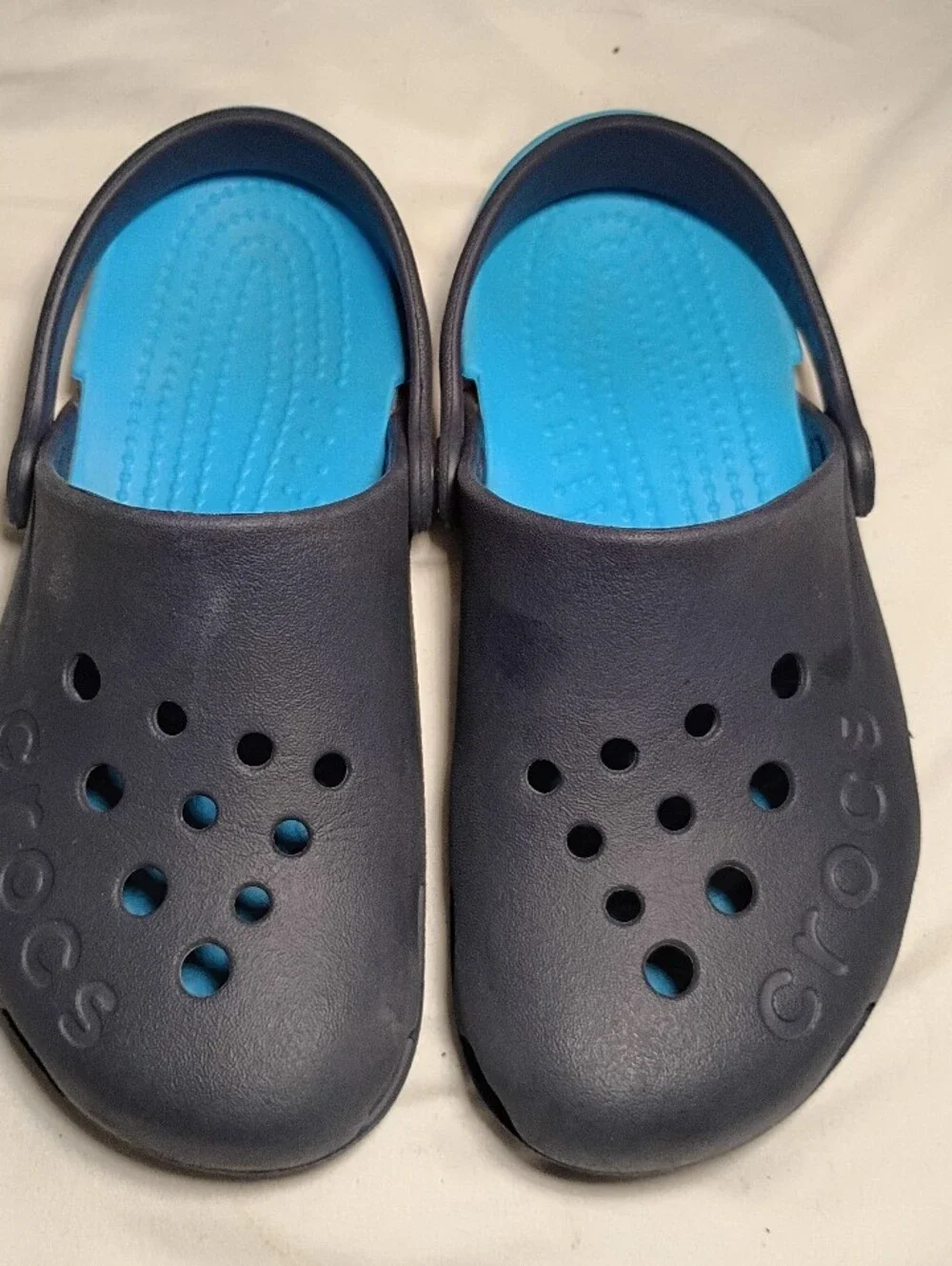 Crocs Kids' Electro Clog Navy / Electric Blue Size J1